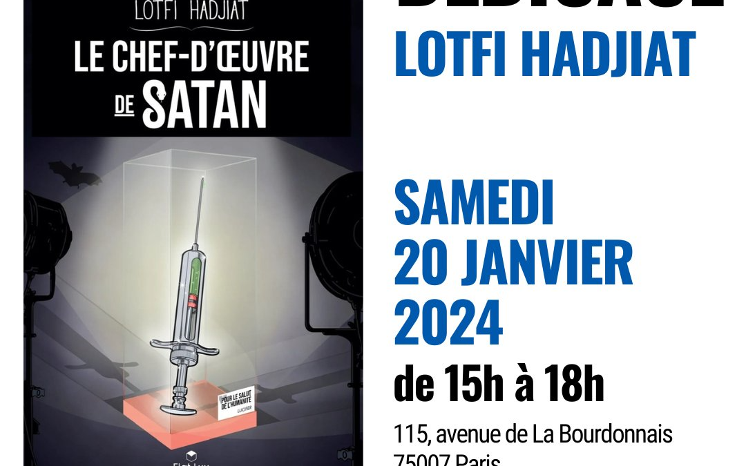 Prochaine dédicace de Lotfi Hadjiat à Paris