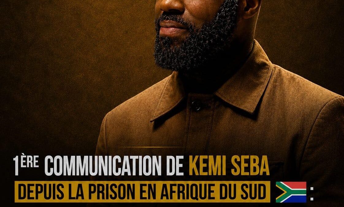Lettre officielle de Kemi Seba depuis la prison en Afrique du Sud
